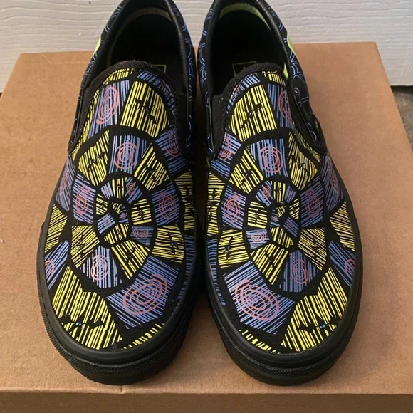 🌀Worn Once!🌀 Vans Limited Edition Nightmare Before Christmas slip ons.W10/M8.5 - Picture 6 of 8